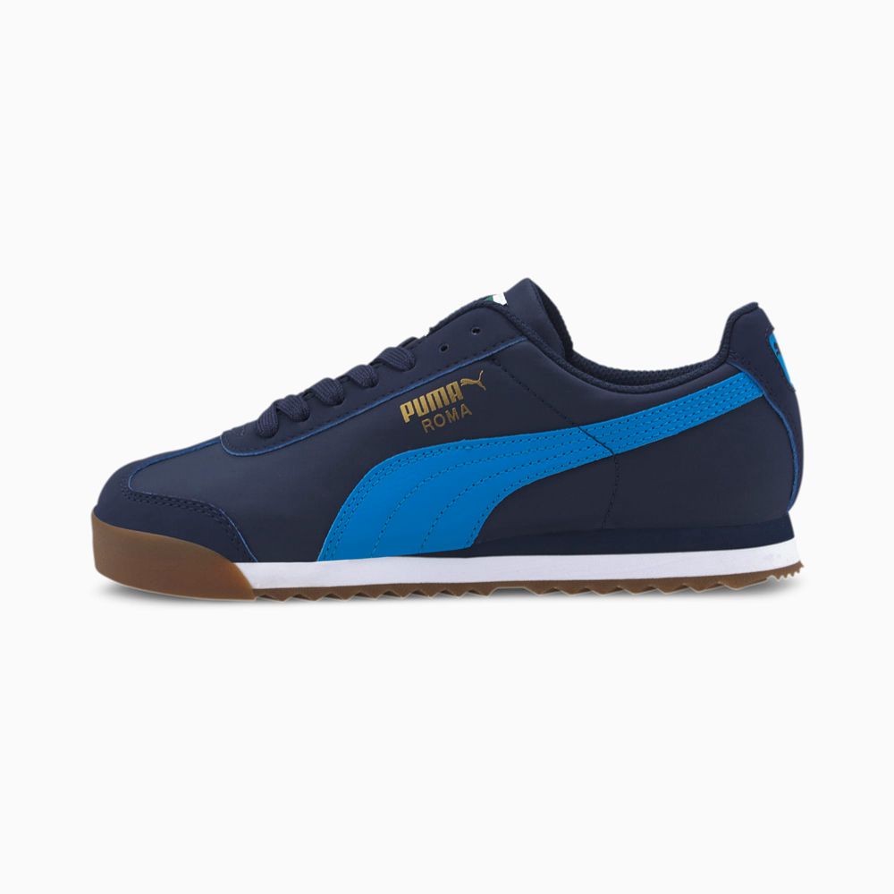 Puma Roma Basic Nyári Lány Sportcipő - Kék ( Hungary - WLFKD5607 )